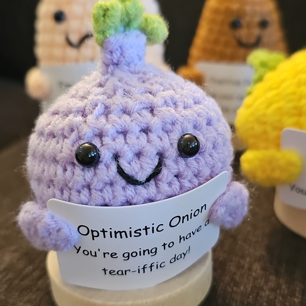 Cheerspace Handmade Crochet Fruit & Veggie Amigurumi Set - Multicolor - Picture 4 of 10